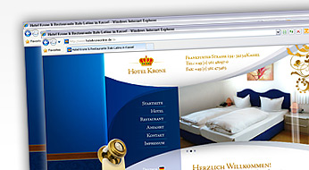 Hotelwebsite, Internetauftritt - www.hotelkroneonline.de