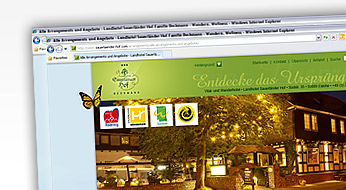 Hotelwebsite, Internetauftritt - www.sauerlaender-hof.com