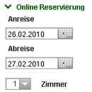Online Hotelzimmer-Reservierung