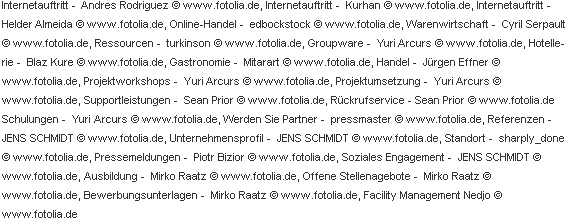 Lizenzauflistung