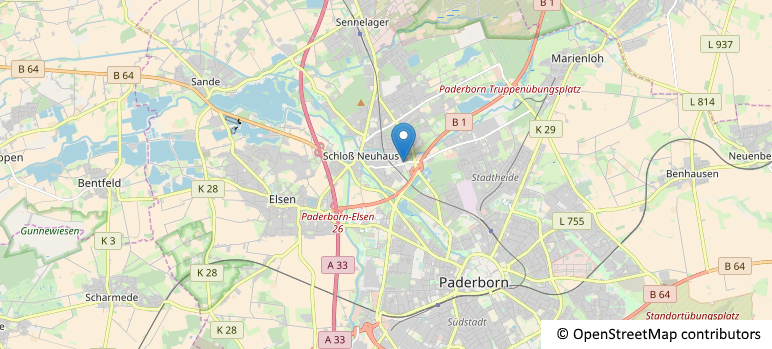 Karte Paderborn Umgebung