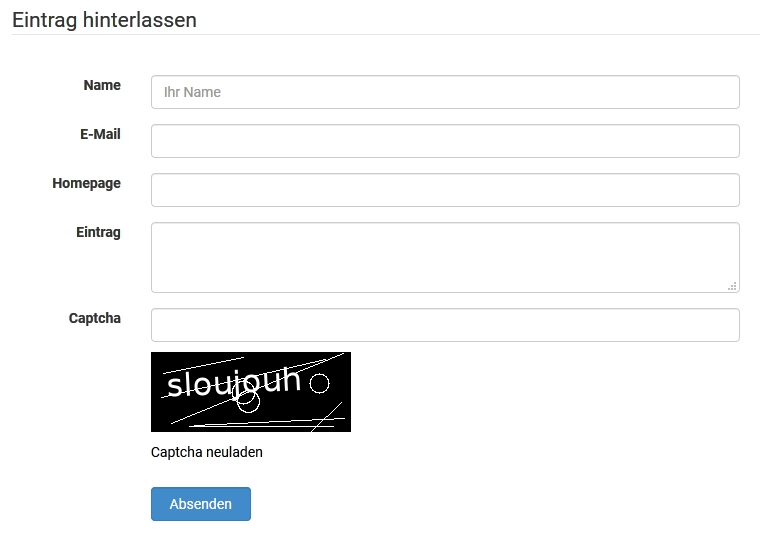 Homepage-Integration