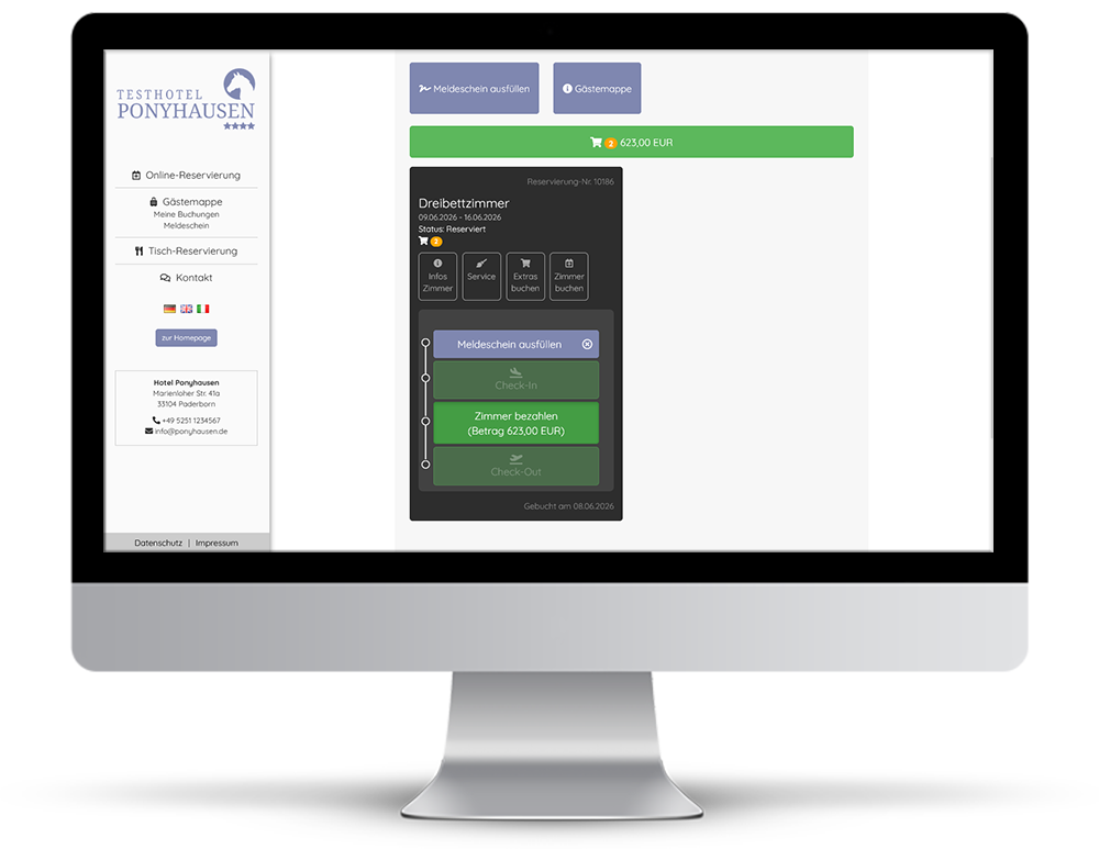 Soferu Digitale Gästemappe in der Swoppen Hotelsoftware