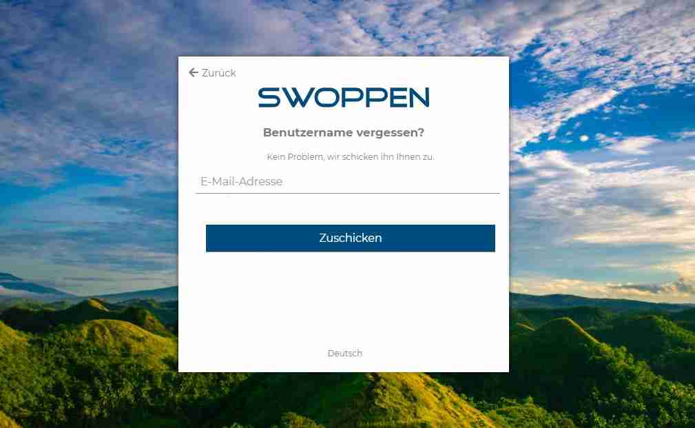 Benutzername vergessen