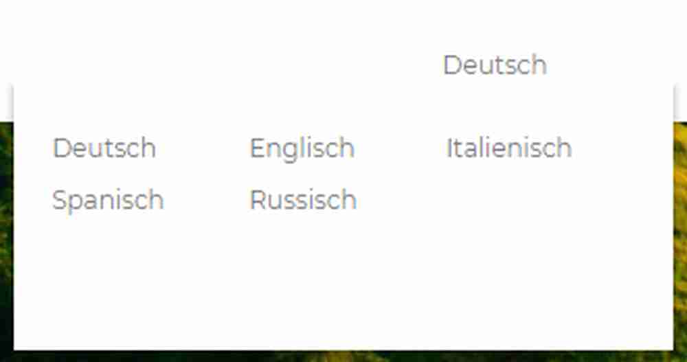 Wechseln der Sprache