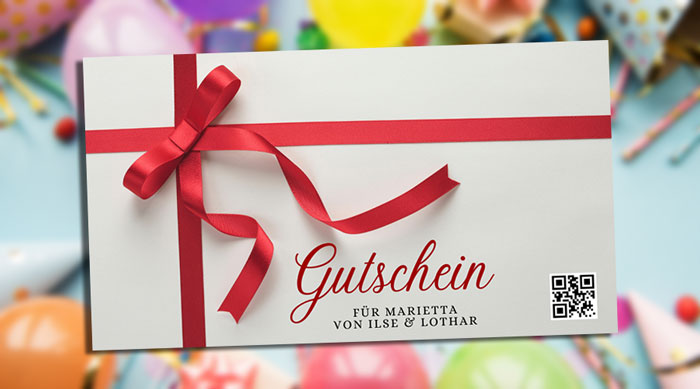 Gutscheine als Geschenk